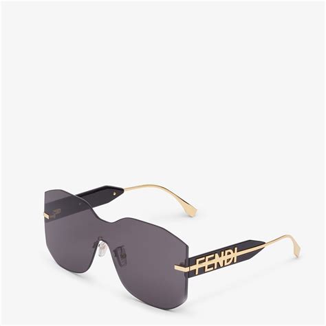 Shop Fendi Fendigraphy Shield Sunglasses 